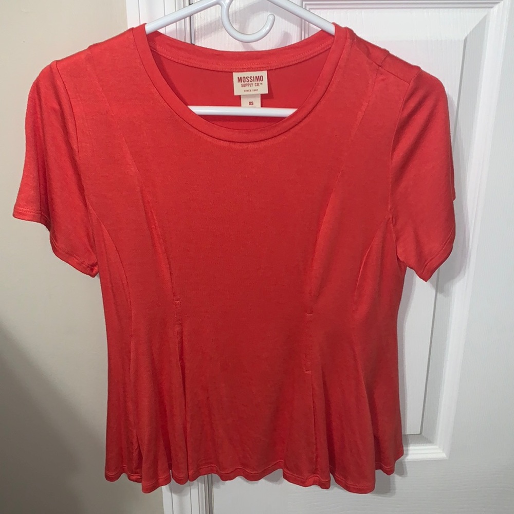 Mossimo flowy orange/red top